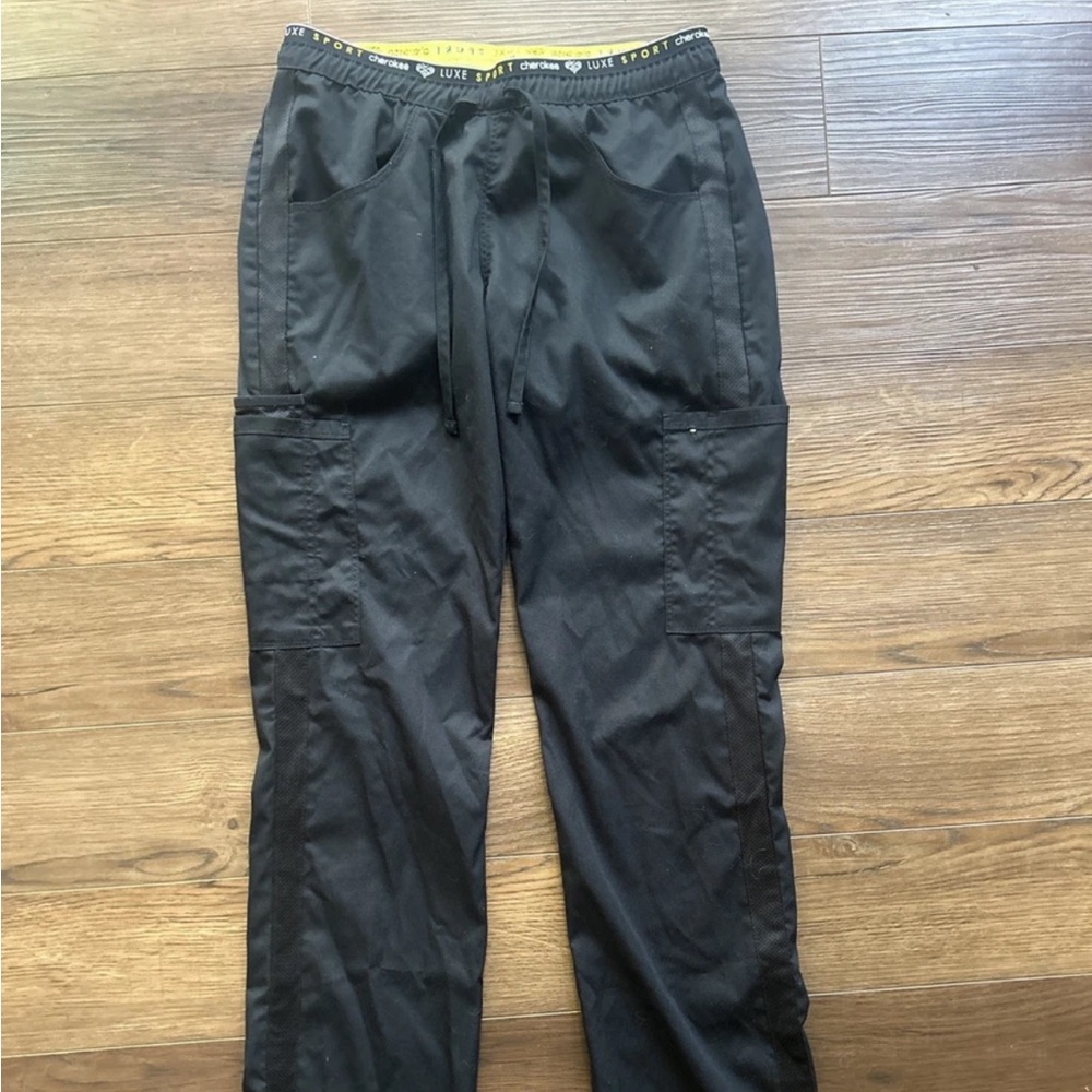 Women Scrub Pants Cherokee Luxe Sport Elastic/Tie